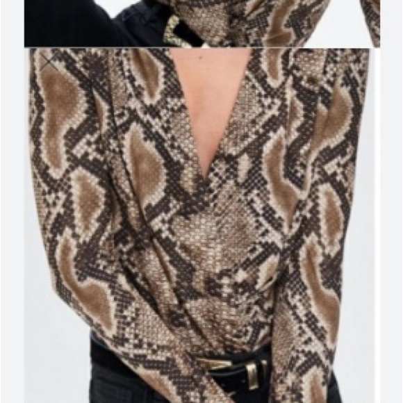Zara snake skin look body suit. - Picture 2 of 7